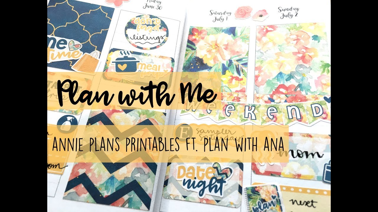 PLAN WITH ME | Traveler's Notebook ft. Annie Plans Printables