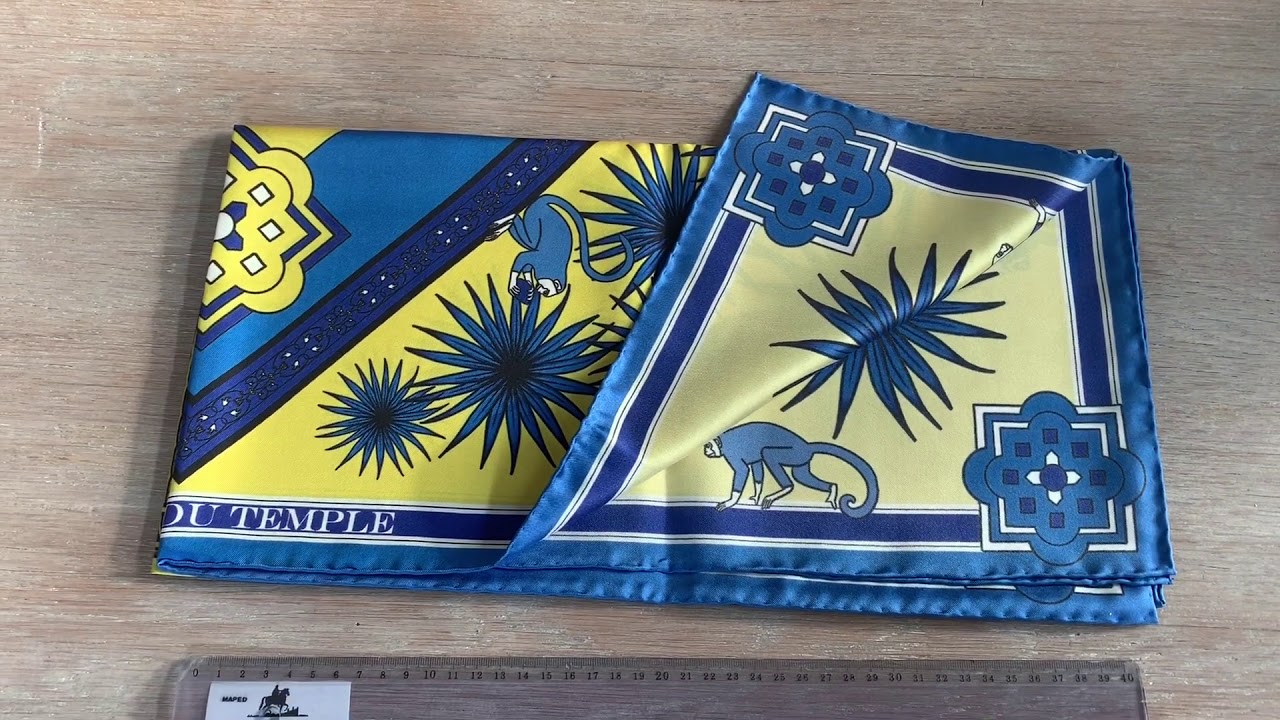 FOULARD EN SOIE : L'impression numérique sur twill de soie, quelle traversée ? #foulardensoie