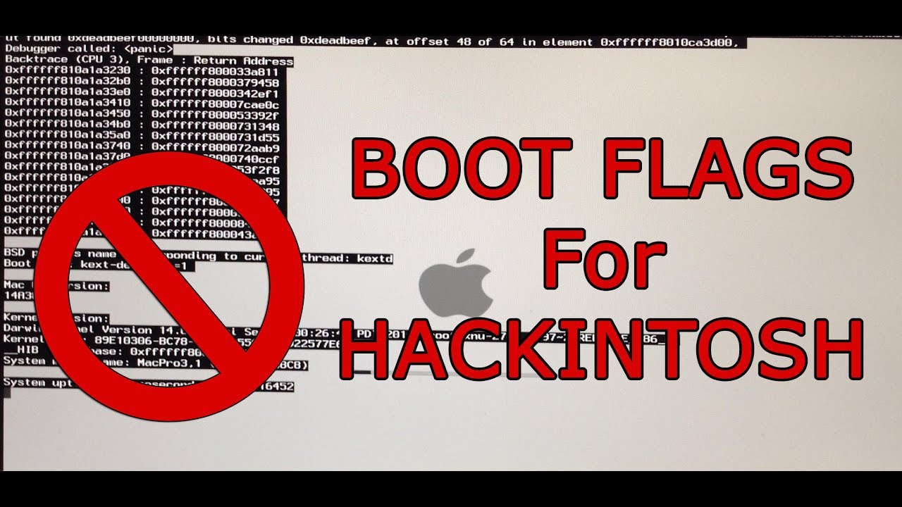 Most useful boot flags for hackintosh!!! Errors Solved !