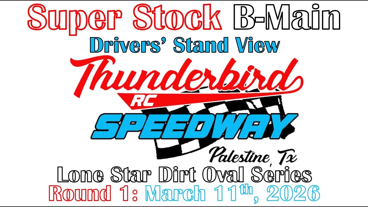 Slash Super Stock B-Main: LSDOS 1 @ Thunderbird RC Speedway 3/14/26