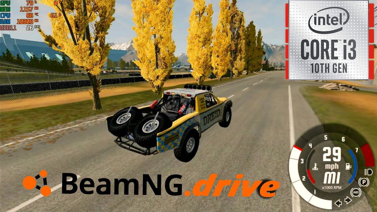 BeamNG.drive on low end pc i3-1005G1 + intel UHD G1