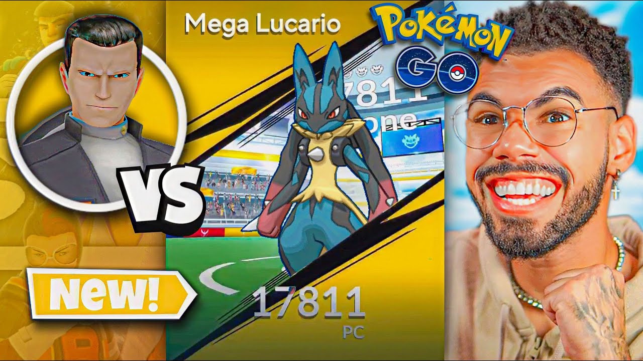É BIZARRO O QUE O *MEGA LUCARIO* FAZ COM A EQUIPE ROCKET... 😨🤯😯 #pokemongo