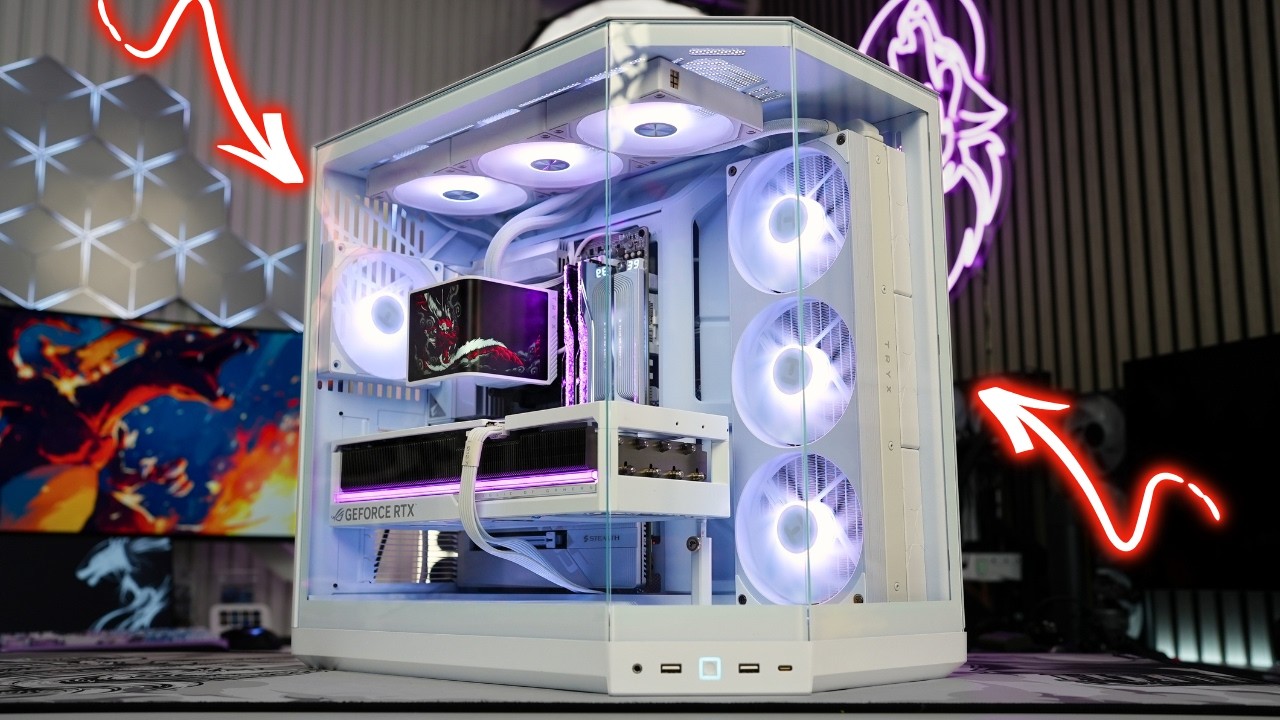 HYTE Y50 RGB Snow White Step-by-Step Guide on How To Build a Gaming PC : 9850X3D + RTX 5080