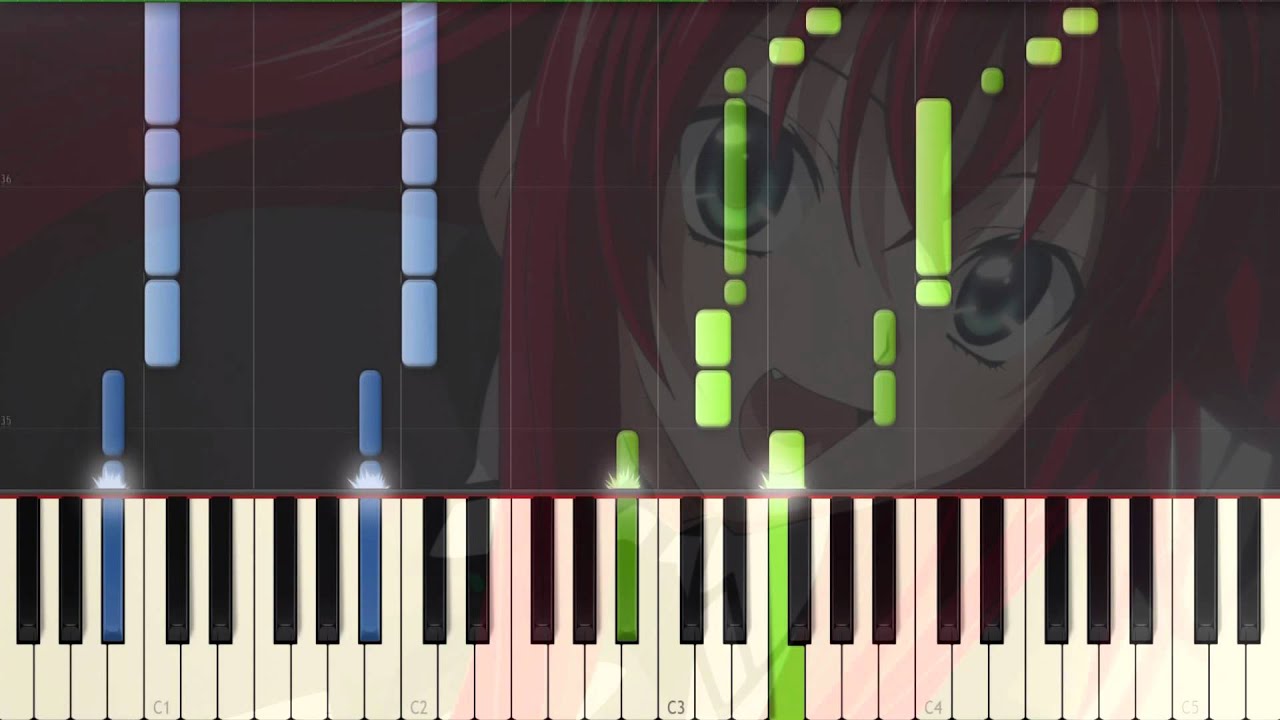 [High School DxD New] OP Sympathy  Piano Synthesia Tutorial