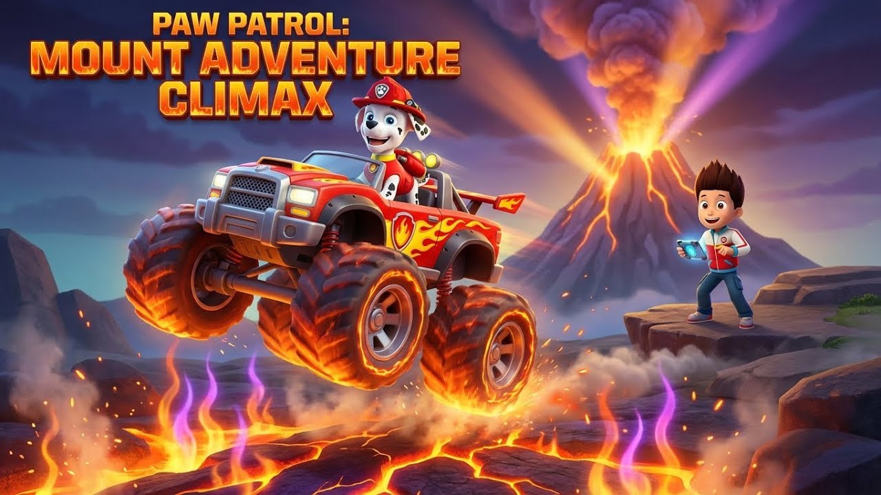 PAW Patrol: Rescue Wheels – The Volcanic Vent Vault! 🌋🚒 | Marshall’s Big Air Lava Leap!