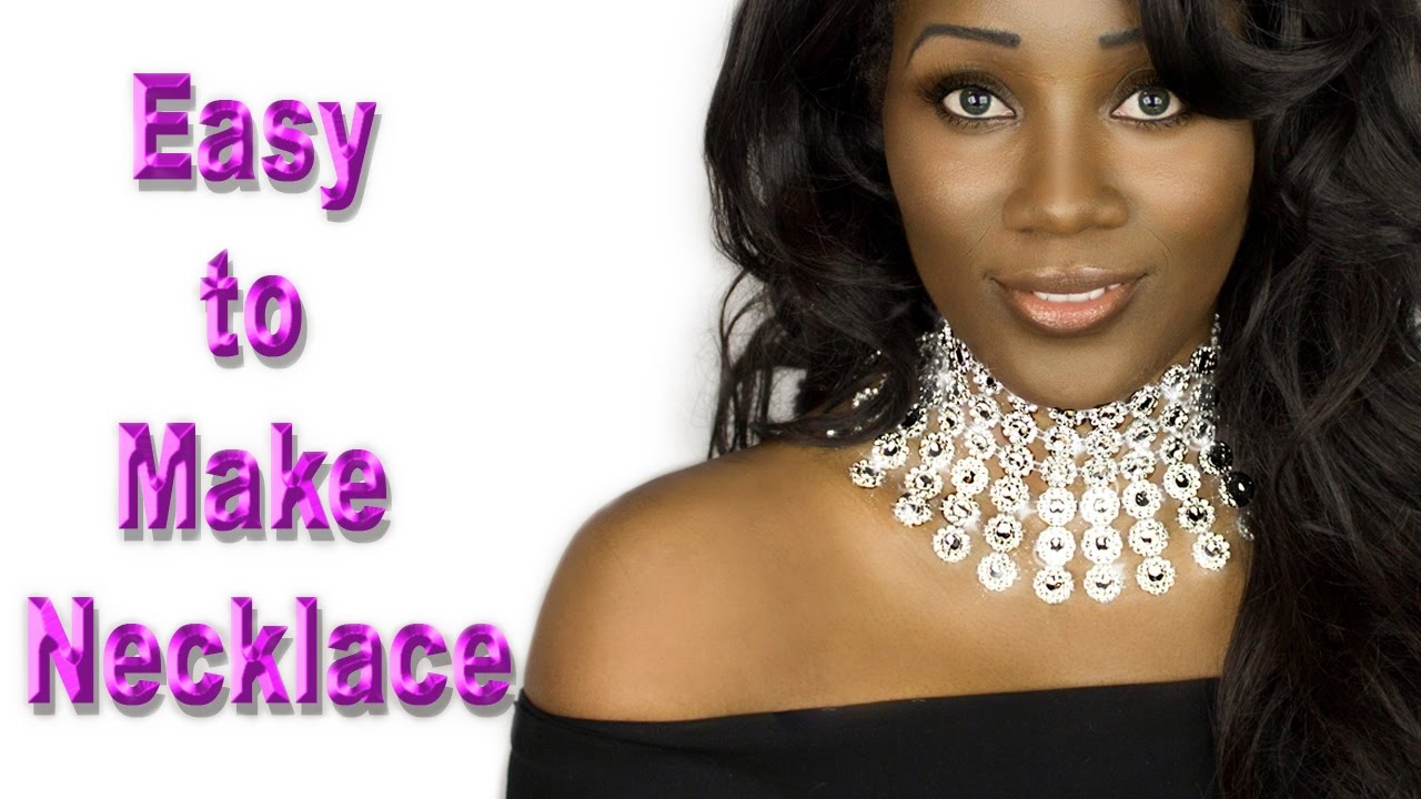 Beautiful easy to make DIY necklace