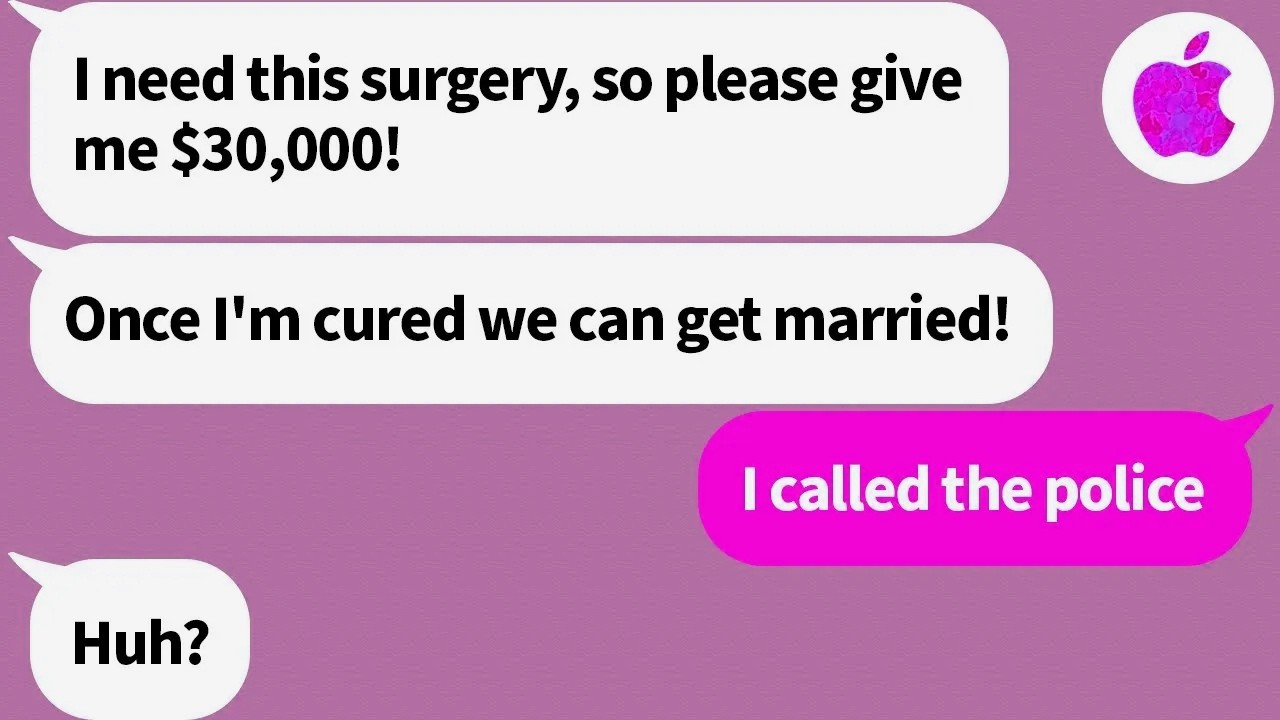 Three years after running away before our wedding with my checkbook and all
