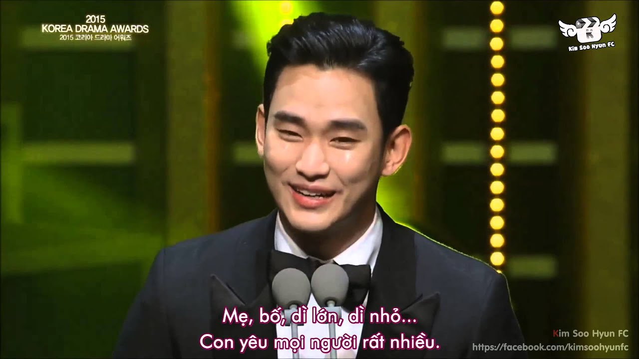 [Vietsub] Korea Drama Awards 2015 - Kim Soo Hyun's Full Cut
