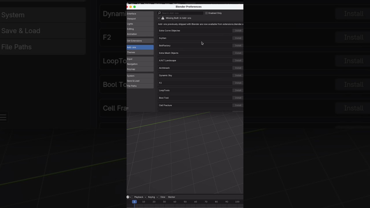 Blender 4.2 Missing addon fix #blender #blender3d #3d #addon #tips #and #tricks