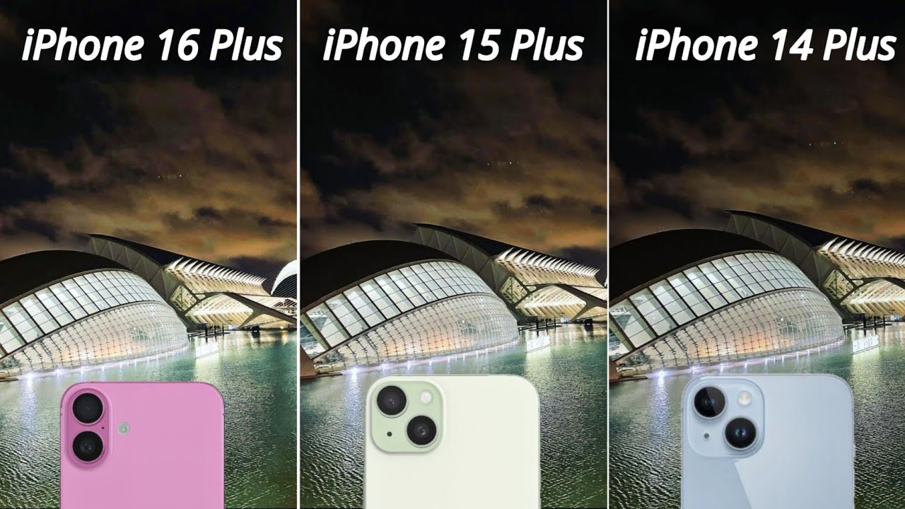 Тест камеры iPhone 16 Plus, iPhone 15 Plus и iPhone 14 Plus