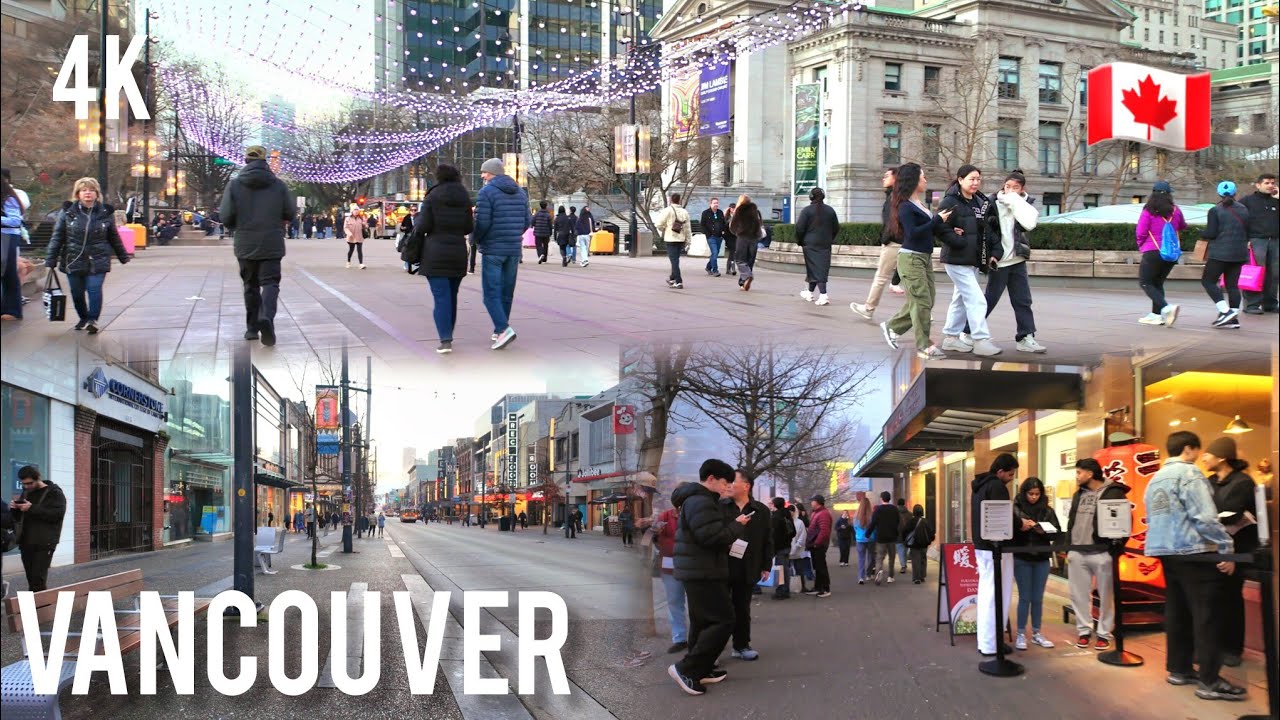 🇨🇦 [4K] ✨️2026 Winter  Downtown Vancouver  Walking Tour, BC, Canada 