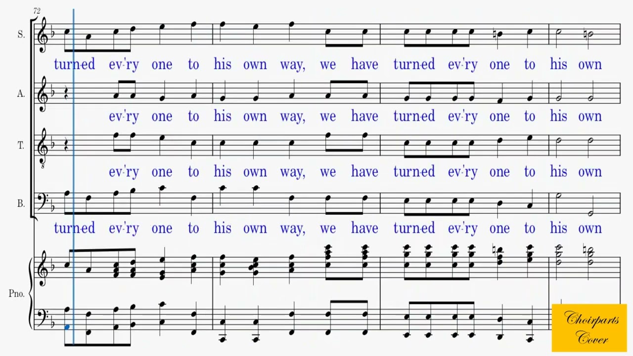 All We Like Sheep Have Gone Astray  | Accompaniment | by George Frideric Handel