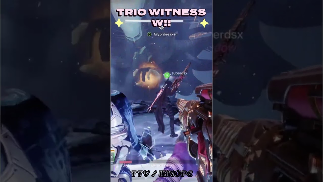 ПЕРВЫЙ ТРИО СВИДЕТЕЛЕЙ W!! #d2 #destiny2 #thewitness