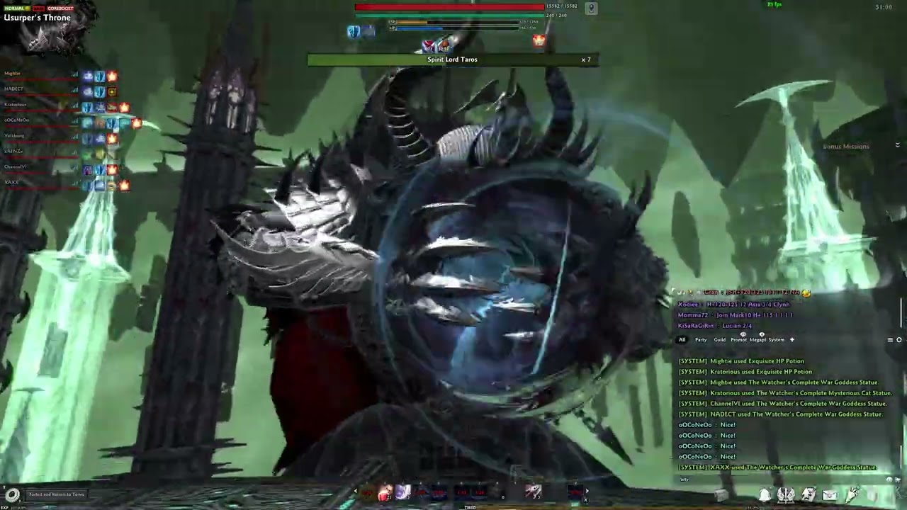 Vindictus Lord Taros - Charon party play with friends