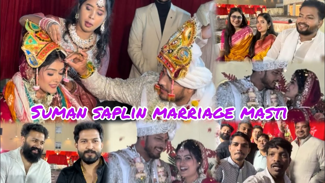 Suman saplin marriage masti 😍