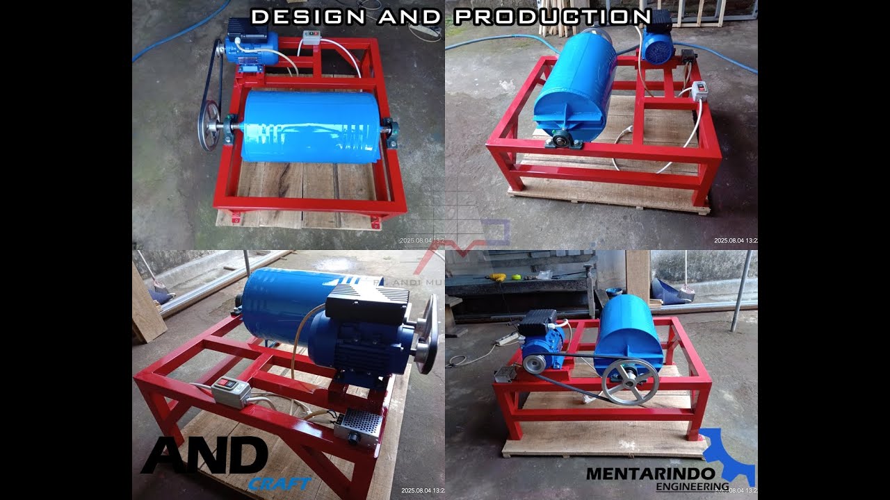 MESIN GELONDONG EMAS DRUM 27 LITER DIAMETER 26CM PANJANG 48 CM V2