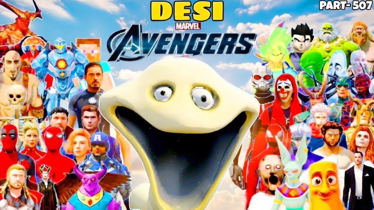 DESI Avengers and GOHAN Trying To Catch Snake Worm in GTA 5 | GTA V MODS #507 