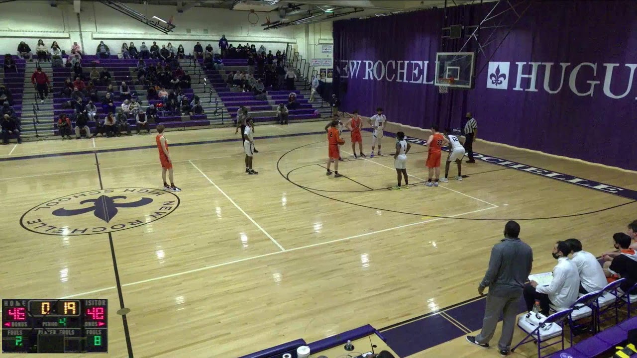 New Rochelle Boys Varsity Basketball vs. Mamaroneck 2/14/22