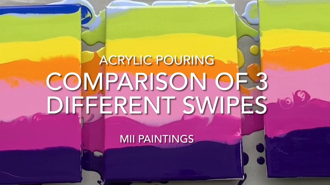 Comparison of 3 swipes and difference between torch and heatgun painting for beginners