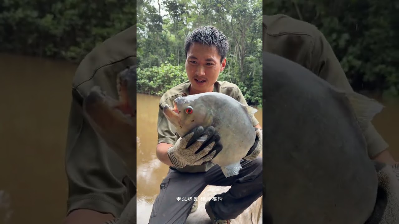 Episode 5 of Exploring the Amazon Rainforest Catching Giant Catfish#Outdoor#Survival in th