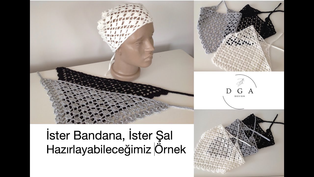 Kolay ve Şık Bandana Yapımı / Easy and Stylish Bandana Making #crochet #handmade #knitting #diy #bag