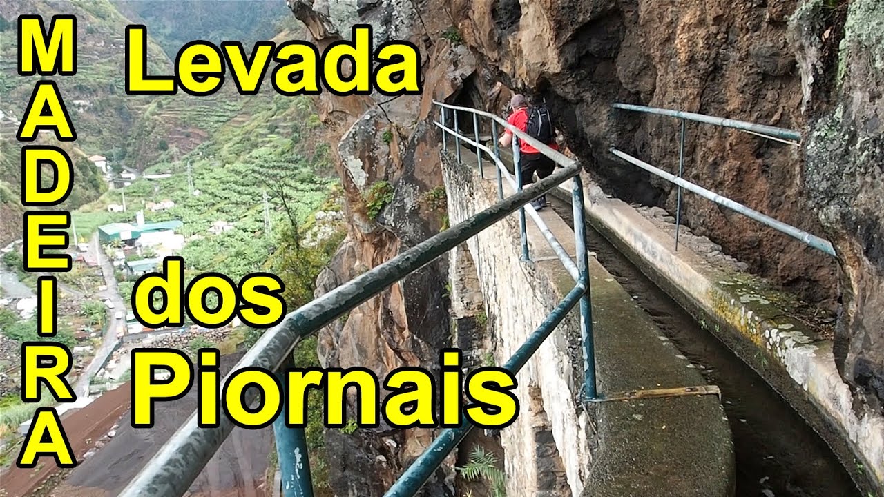 Madeira, Levada dos Piornais (kaupunkilevada), vaarallisin osuus. 066.