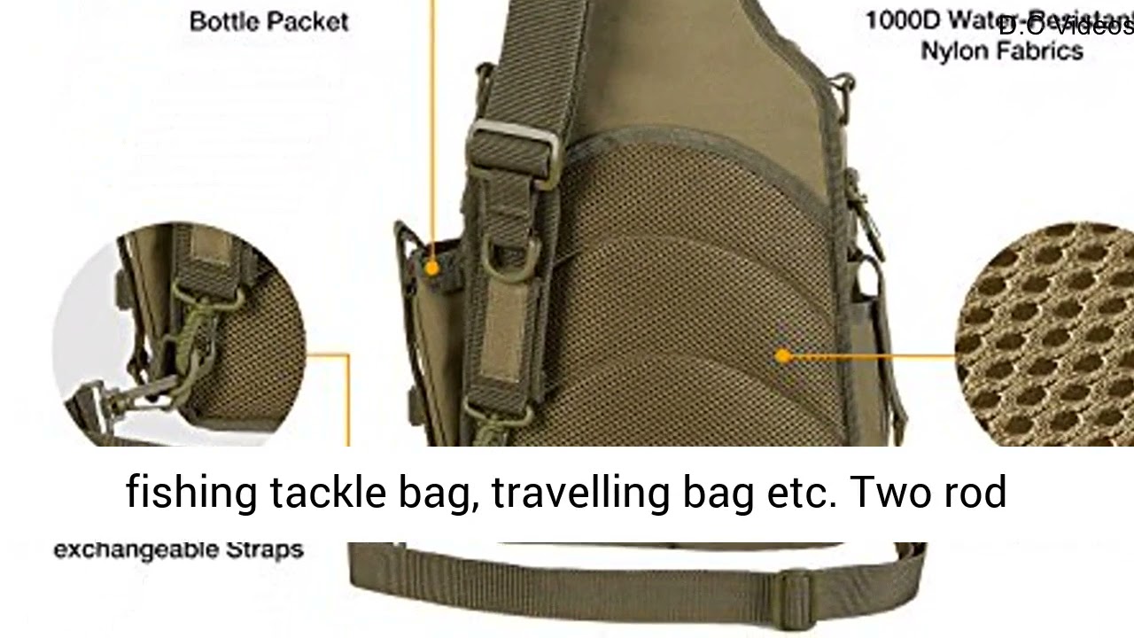 Piscifun Water-Resistant Outdoor Tackle Bag Single Shoulder Fishing Tackle Storage Bags