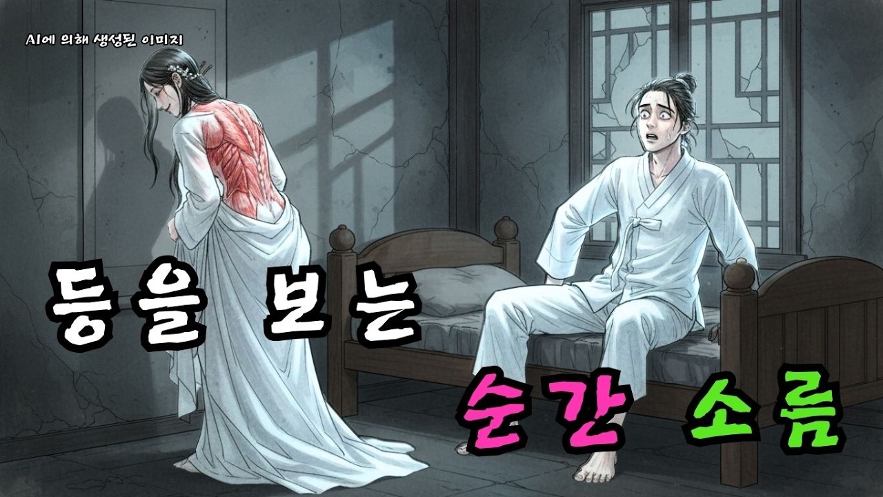 선비가 낡은 장터에서 산 미인도… 한밤중 그림 속 여인이 걸어나왔다, 드러난 등에는 피부가 없었다 | 야담 | 민담  |  조선시대