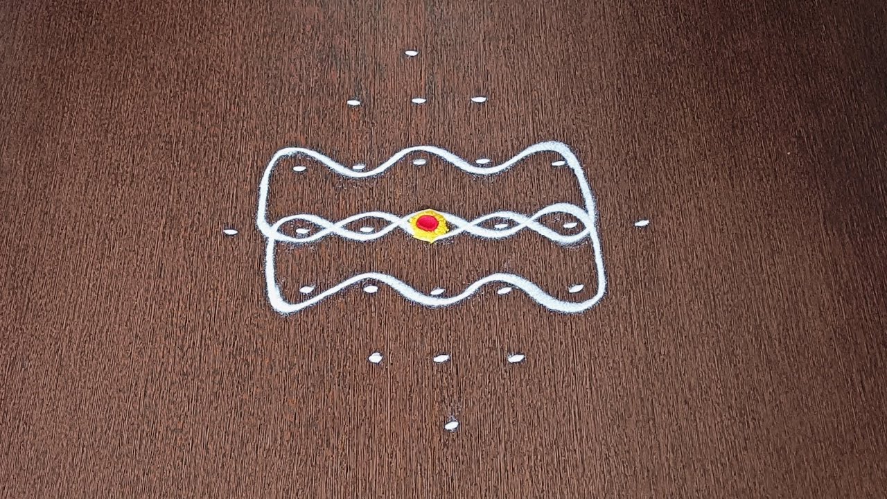 7×1dots Easy Daily Muggulu | Thipkyanchi,Festival Rangoli | Easy Chukkala Muggulu #Star Rangoli