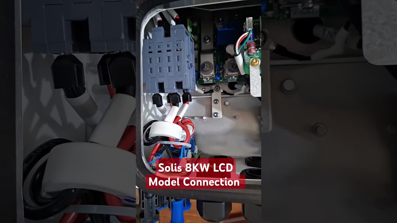 Solis 8KW Lcd model S6-Plus Connection #solar #solis #hybrid #inverter
