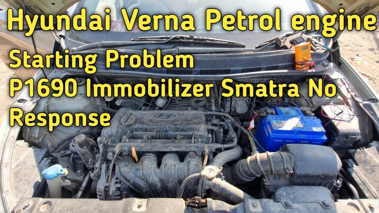 P1690 Immobilizer Smatra No Response/ Starting Problem/Hyundai Verna Petrol engine