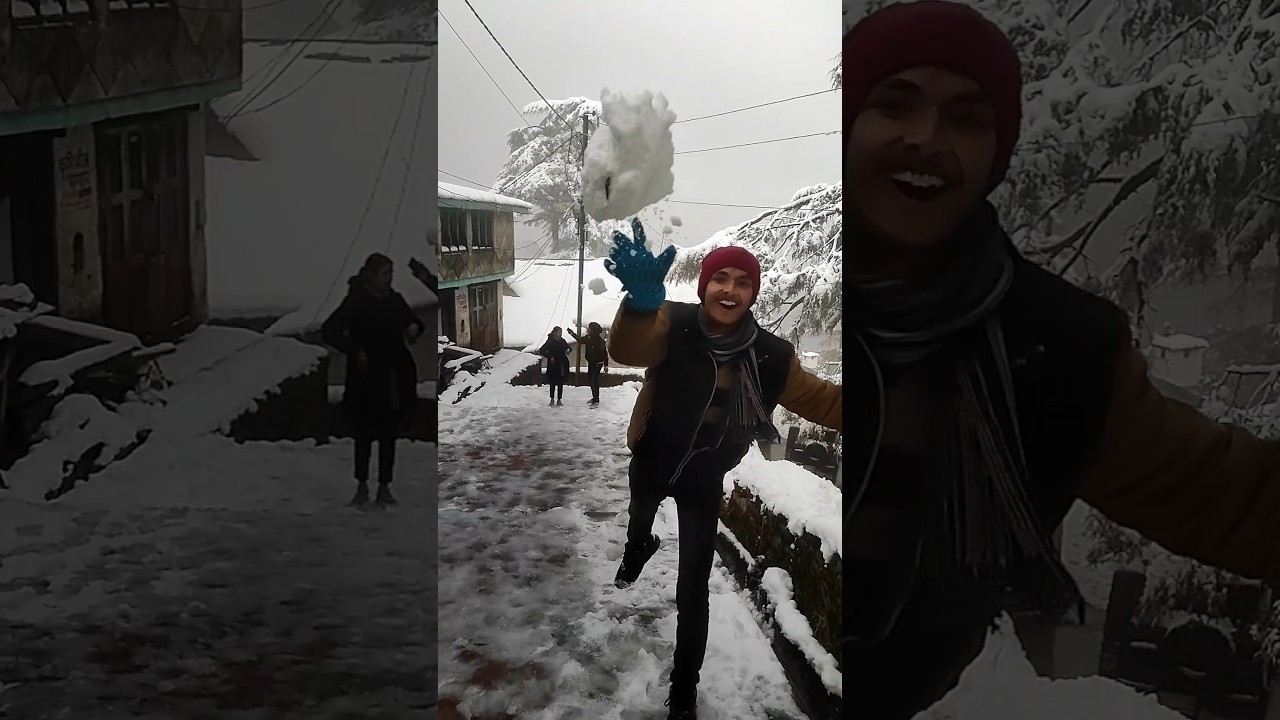 Sardiyon Ki Peheli Barfbari 🥶/Chakrata Snowfall 😍/Like/Share/Subscribe
