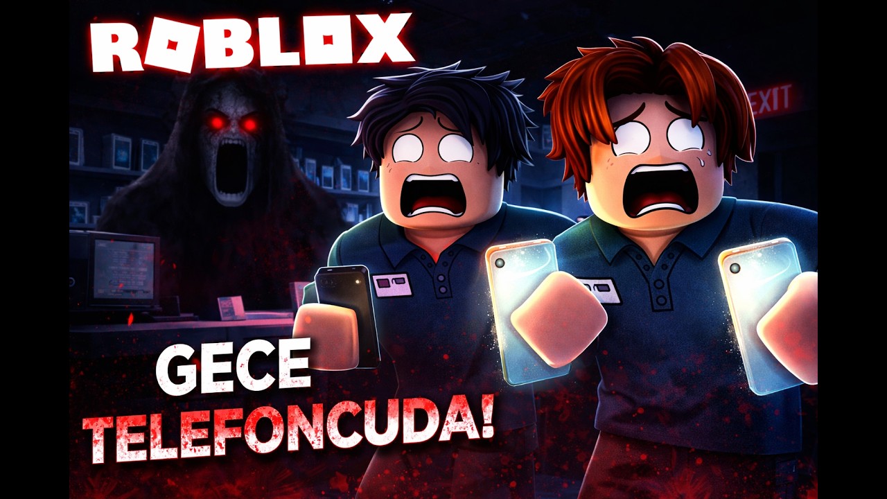 Roblox Telefoncuda Gece Vardiyası… Ama Birisi Bizi İzliyordu 😱 (Roblox korku)