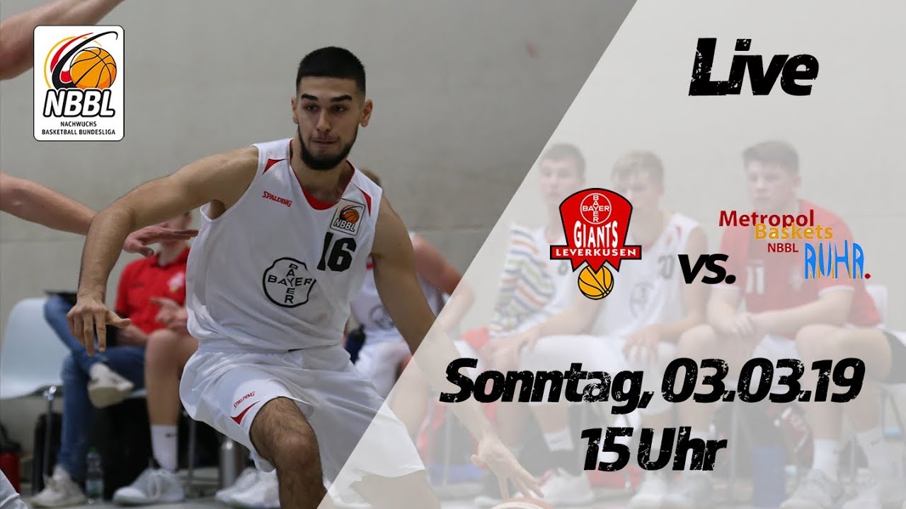 NBBL-Livestream: TSV Bayer 04 Leverkusen - Metropol Baskets Ruhr