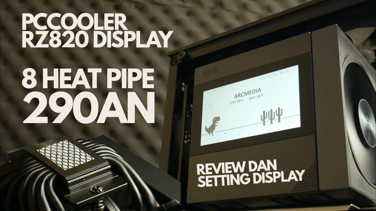 PREMIUM CPU COOLER - CPS PCCOOLER RZ820 DISPLAY (HSF AIR COOLER)