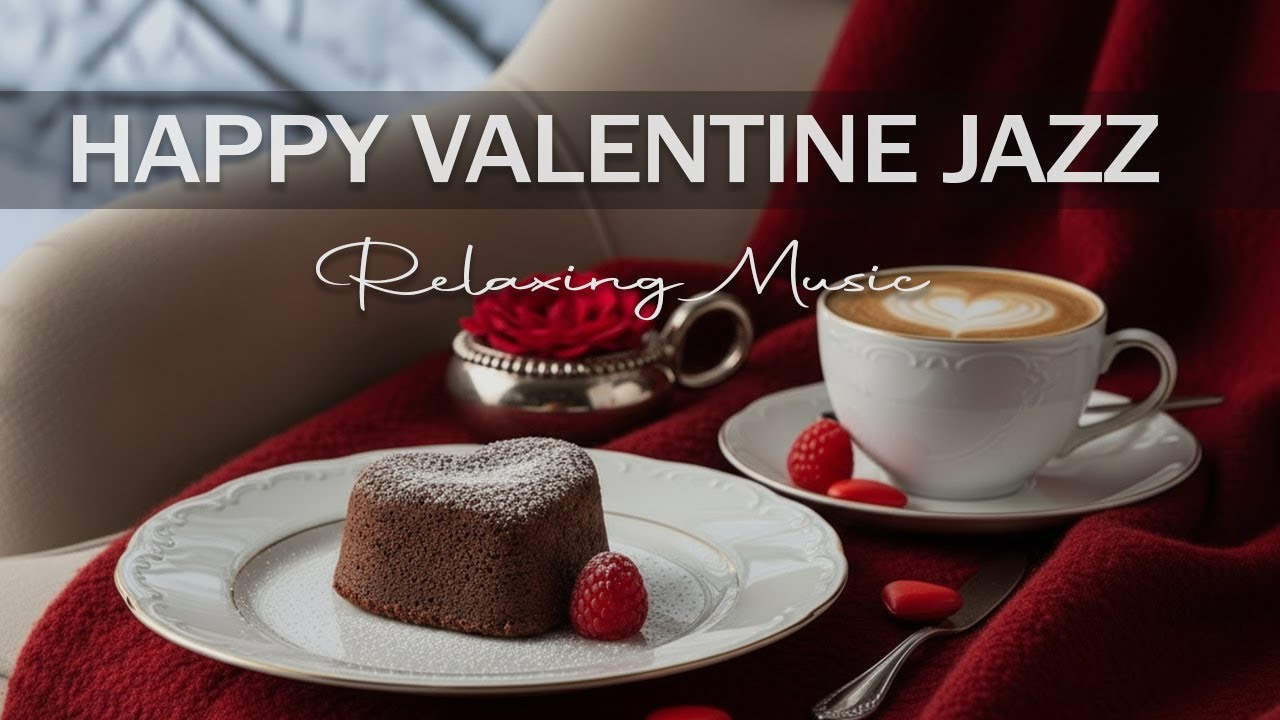 Sweet Valentine's Jazz 2026 ☕🎄 Morning Cafe Jazz & Positive Bossa Nova Instrumental for Study, Work.