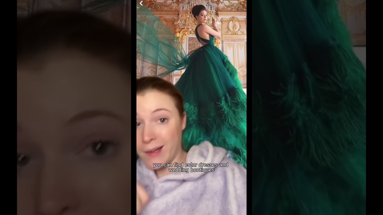 You want to wear a colorful wedding dress?