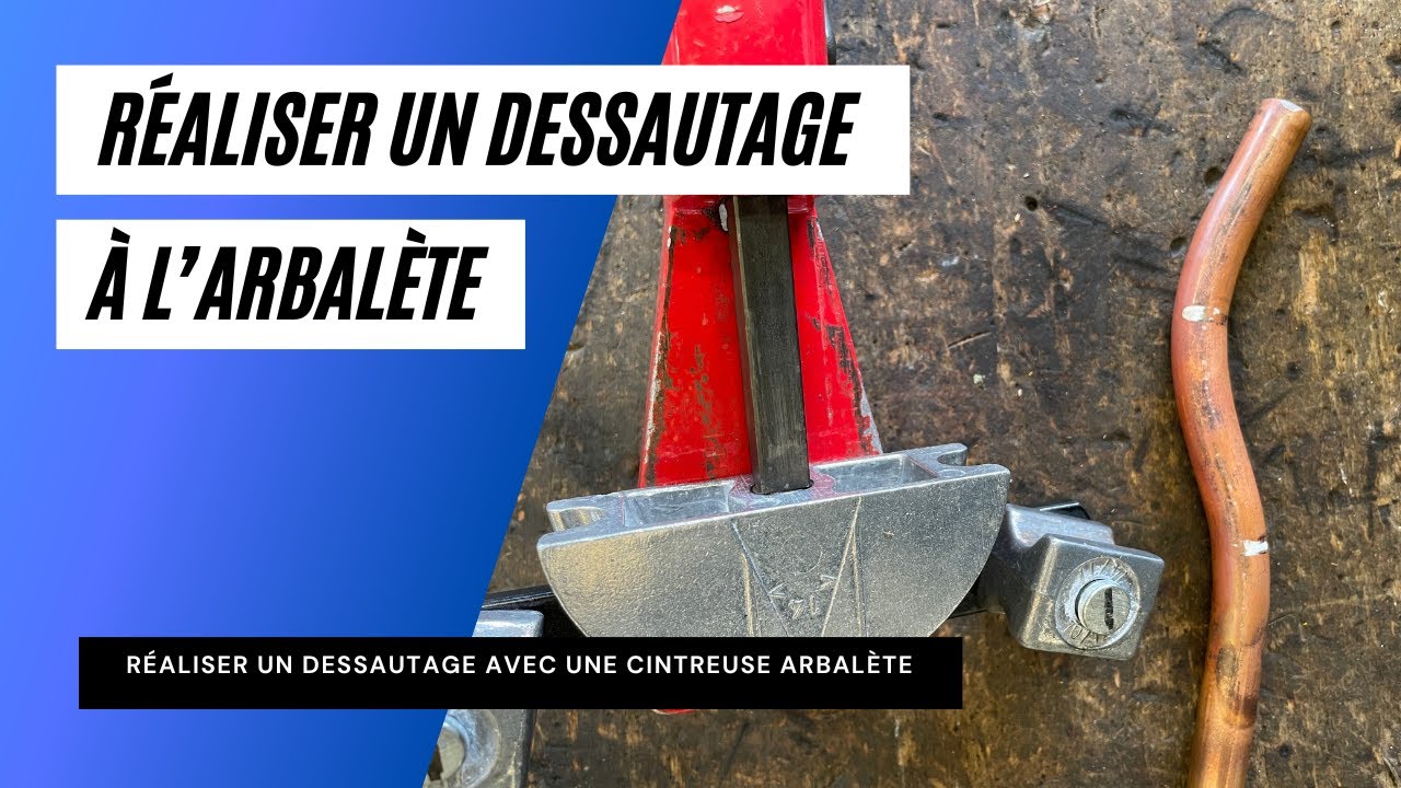 Comment faire un dessautage, une cuill&egrave;re sur un tube cuivre avec une cintreuse arbal&egrave;te