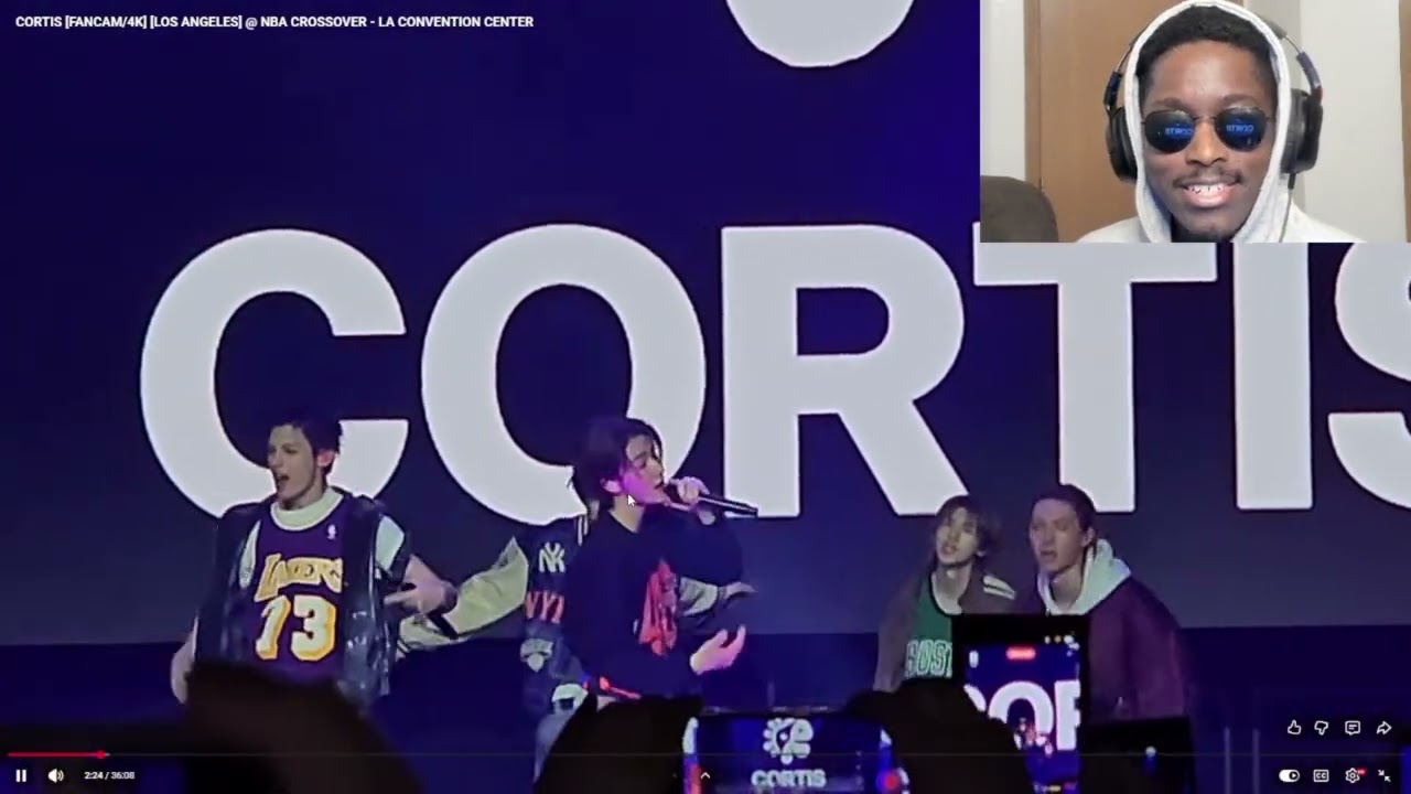 CORTIS [FANCAM/4K] [LOS ANGELES] @ NBA CROSSOVER - LA CONVENTION CENTER (Reaction) 👁️👁️🔥🔥🔥