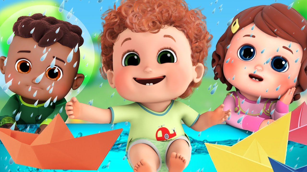 Rain rain go away S12. E7- 3D Animation English Nursery rhyme for children | Blue Fish 2023