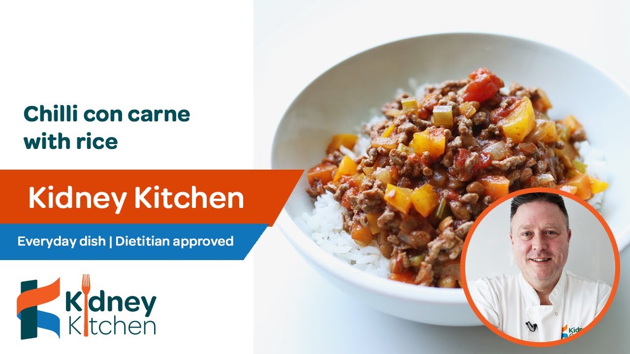 Chilli con carne with rice | Kidney Kitchen | kidney friendly recipe