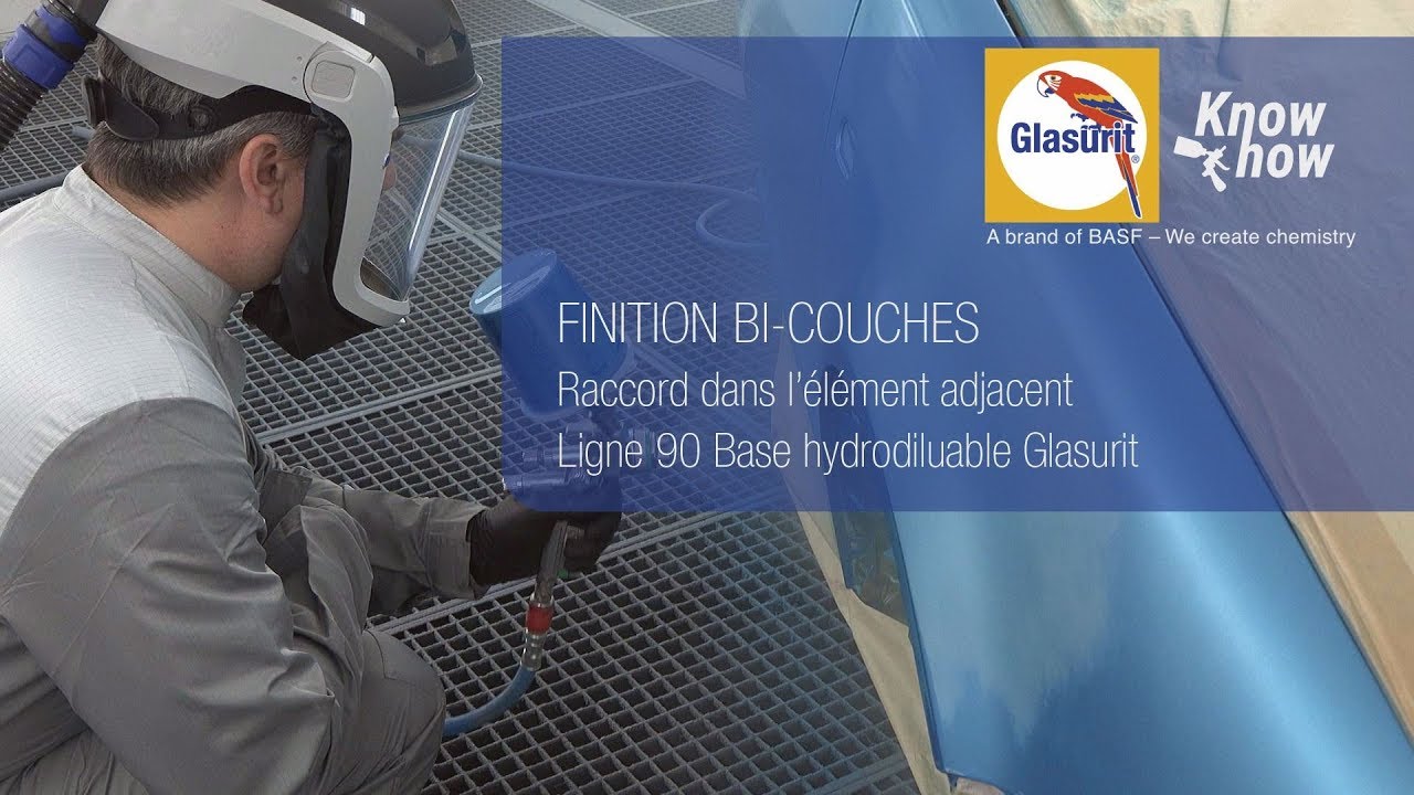 Glasurit Ligne 90 Finiton Bi-Couches Raccord dans l'élément adjacent (Français)