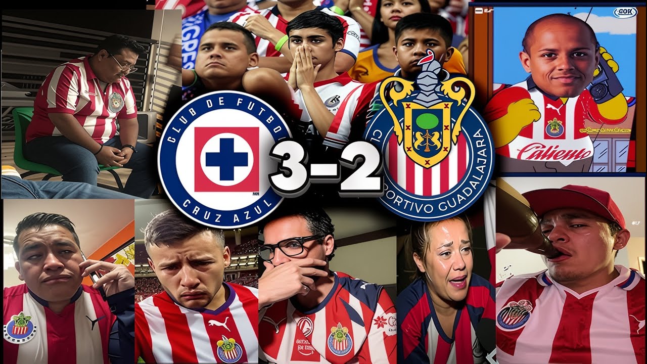 REACCIONES Y LLOROS DE HINCHAS DE CHIVAS TRAS QUEDAR ELIMINADOS POR CRUZ AZUL 3–2