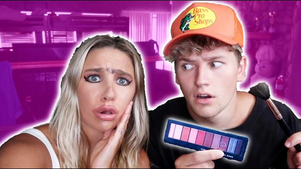 i let my brother do my makeup...