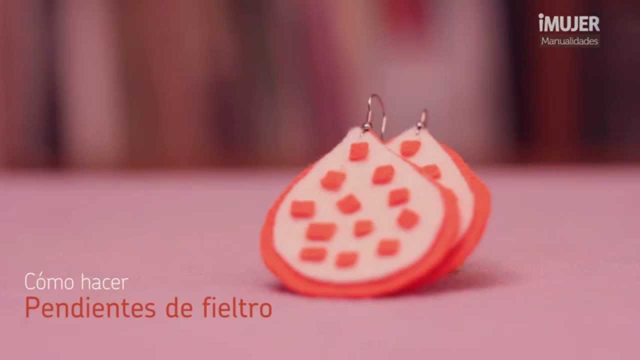 Cómo hacer pendientes de fieltro