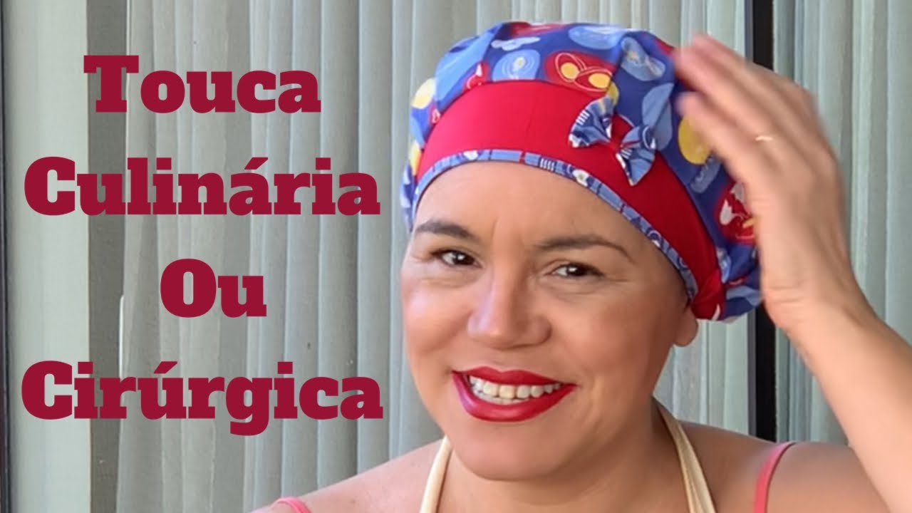 Como fazer uma touca cirúrgica ou culinária. DIY scrub hat