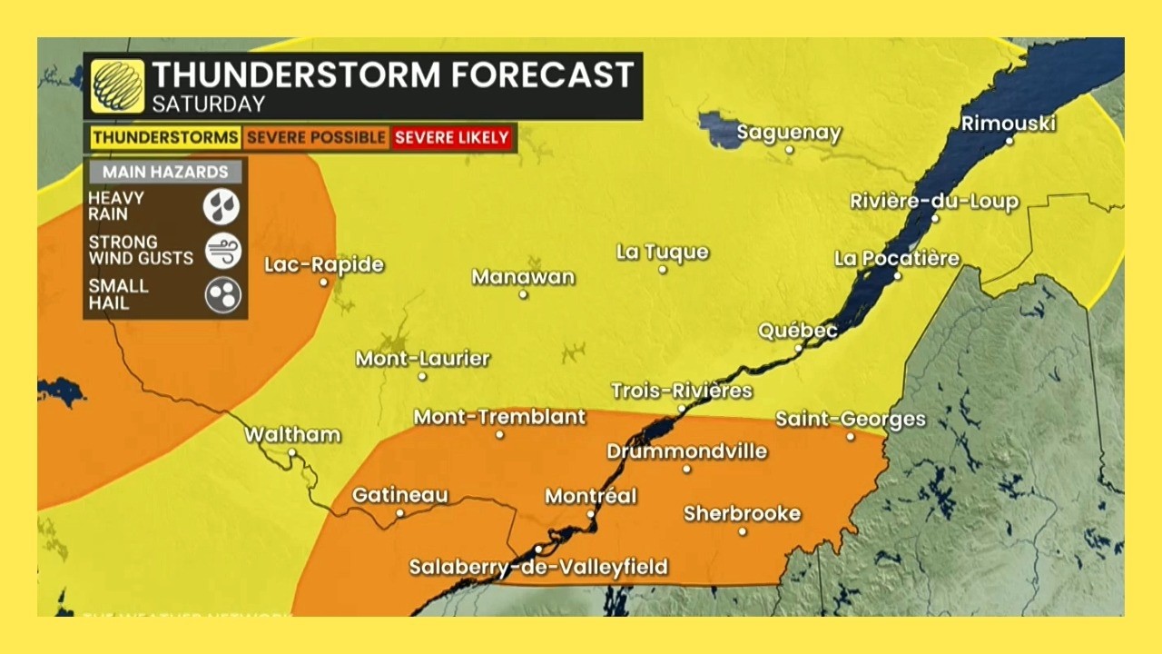 Quebec braces for severe storms and strong winds this weekend | #forecast