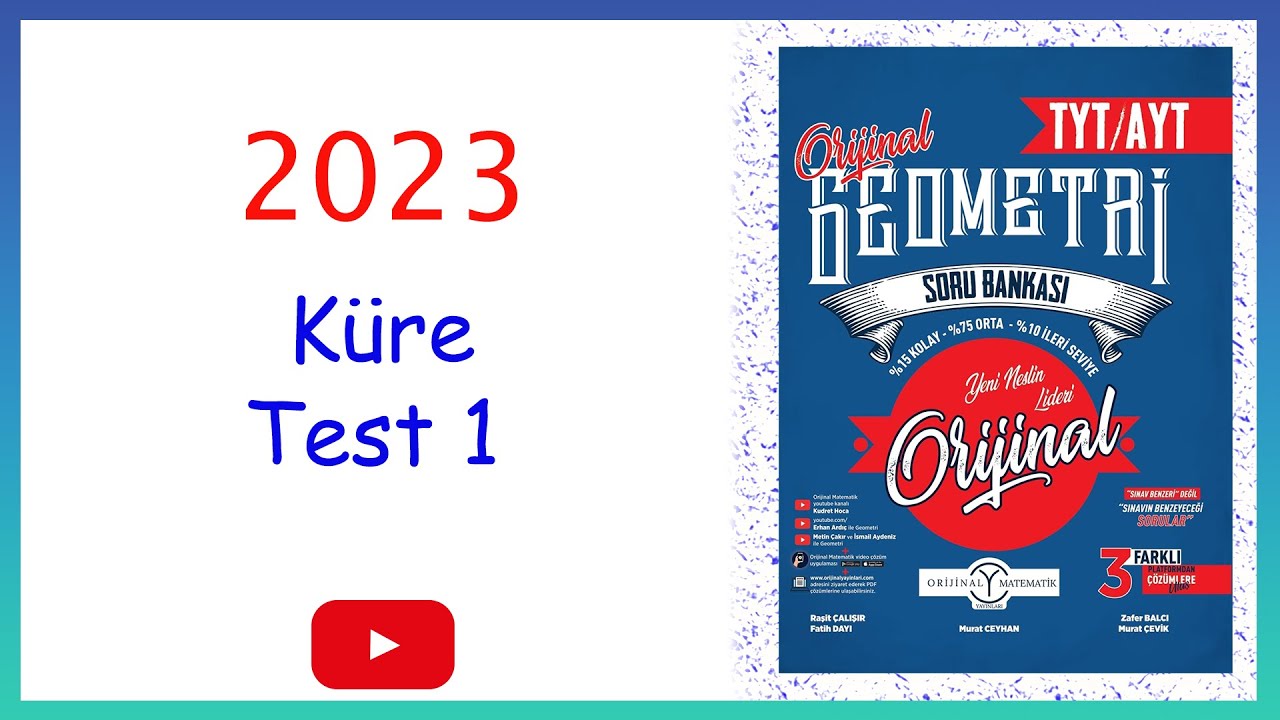 Orijinal geometri Katı cisimler,Küre test 1