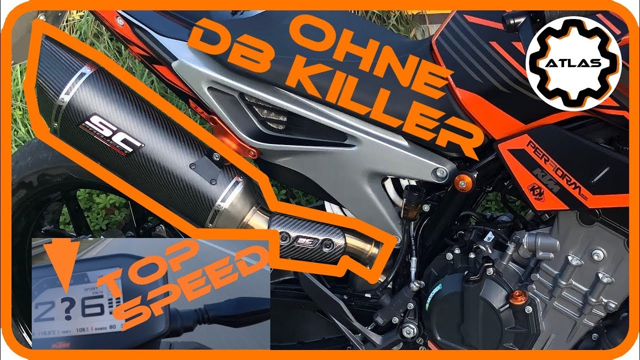 790 Duke Soundcheck ohne dB Killer Höchstgeschwindigkeit Topspeed Montage SC Project SC1 R