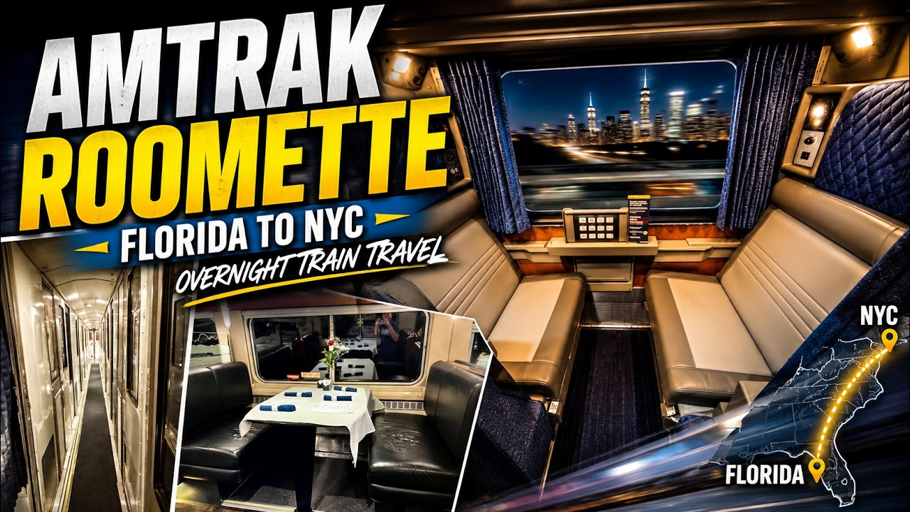 FLORIDA TO NYC AMTRAK ROOMETTE!